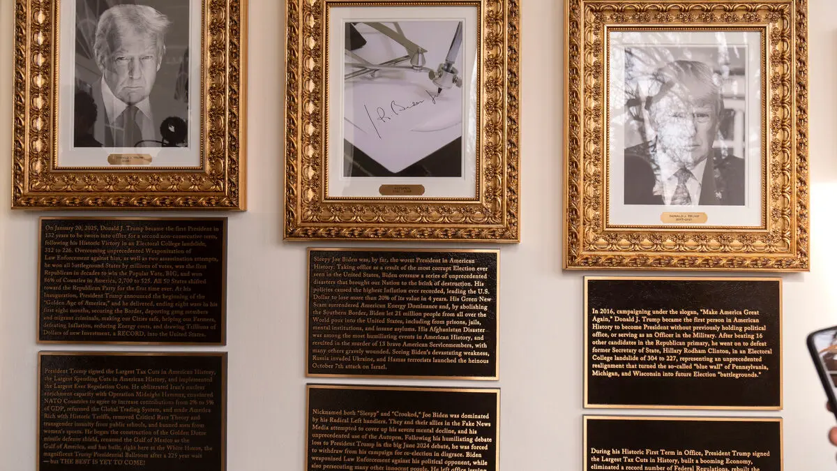 The White House portrait wall – now with insults