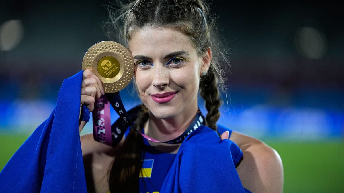 Ukraine's Yaroslava Mahuchikh says athletics should keep Russia banned as war continues