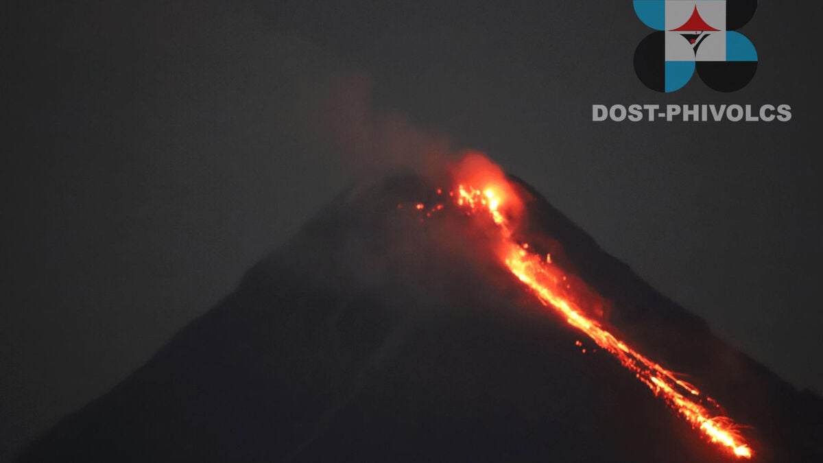 Evacuations after activity at Mayon volcano in the Philippines