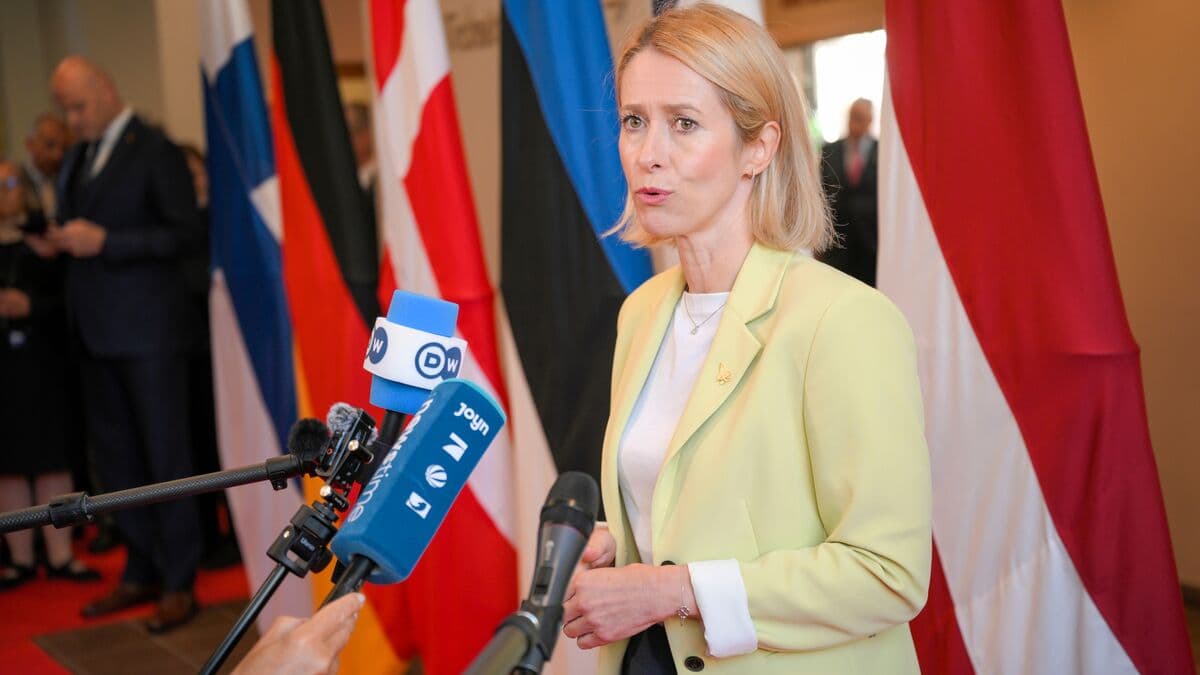Kallas says Russia’s train attack in Ukraine was a clear attempt to intimidate the West