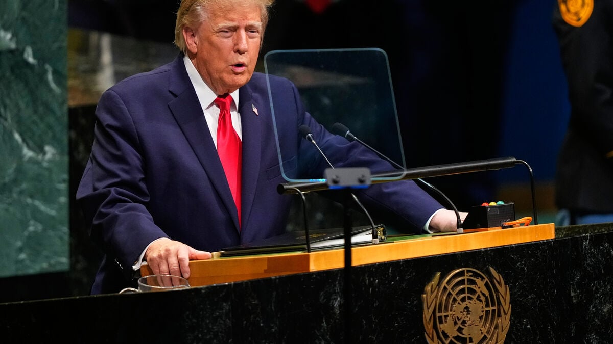 Trump at the UN repeats threat to destroy Iran as he touts US military power