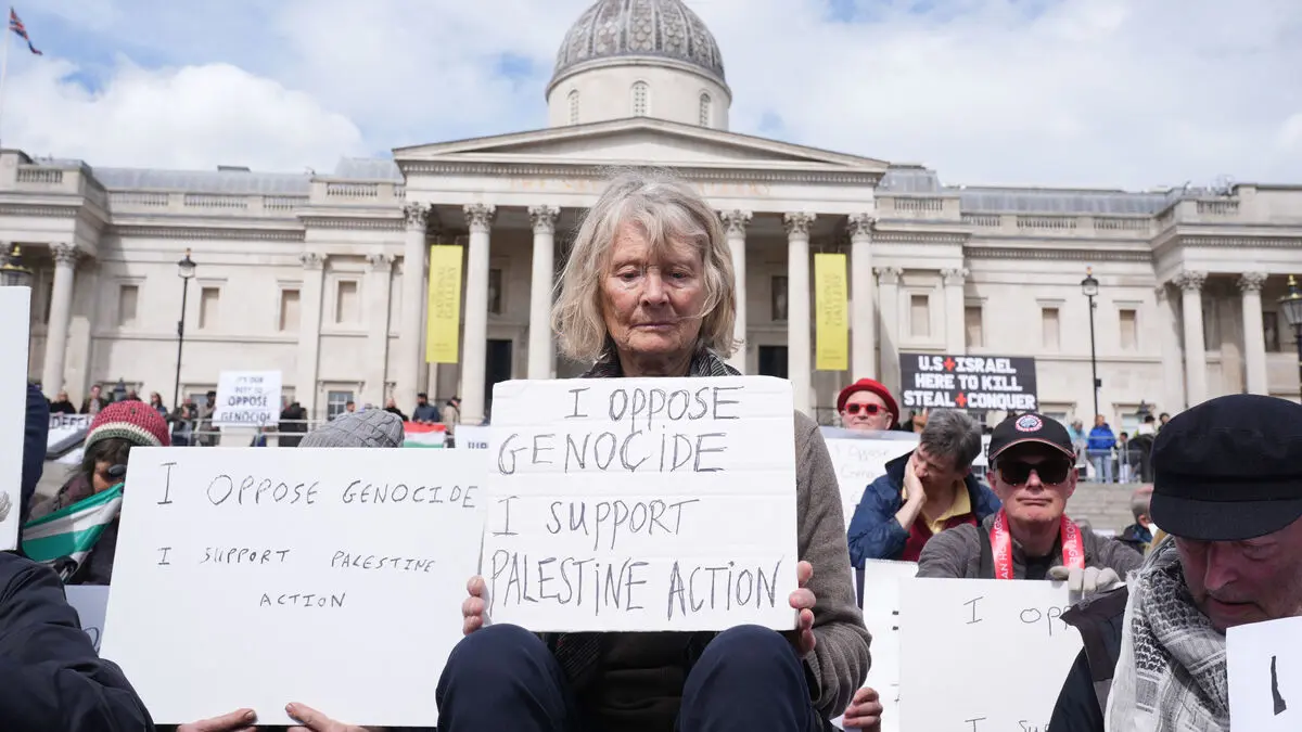 More than 500 arrested in London after pro-Palestinian demonstration supporting banned Palestine Action