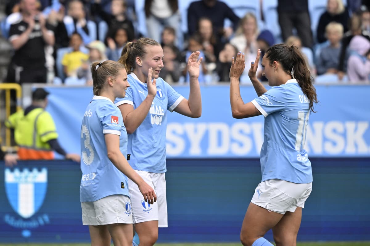 Malmö FF Tops Women's League After 3-1 Victory Over Växjö
