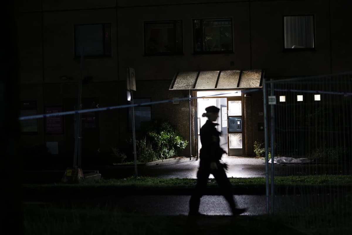 Explosion Rocks Apartment Building Entrance in Gothenburg