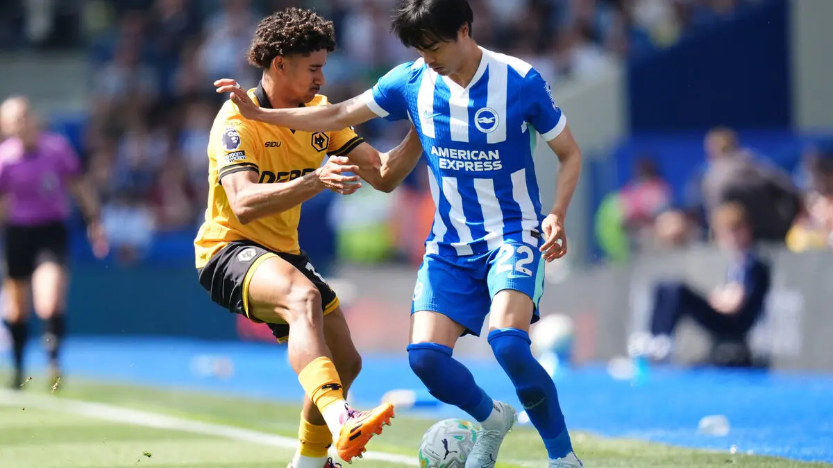Brighton's Kaoru Mitoma injured before