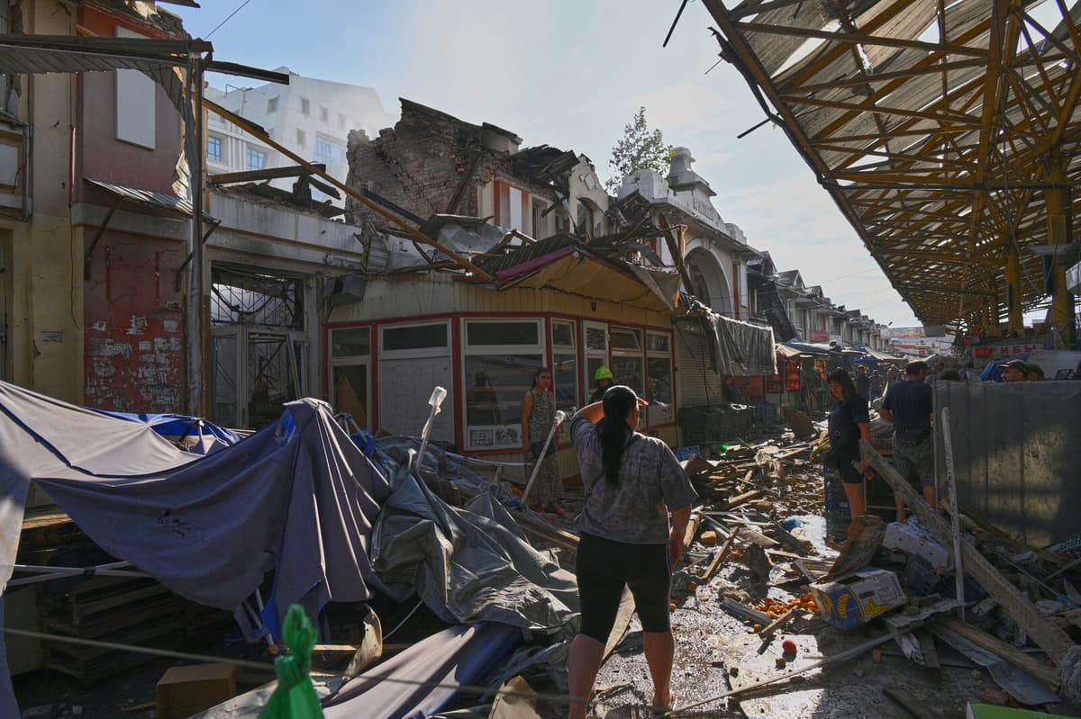 Russian Drone Strikes Cause Damage in Odessa