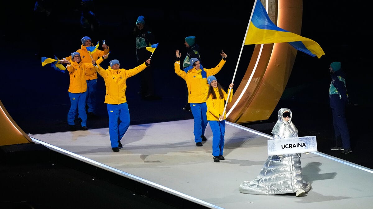Russian architect led Ukraine's Olympic squad into San Siro in secret during opening ceremony