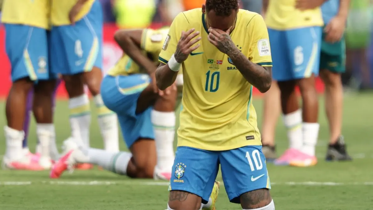 Neymar suggests Brazil career is over after Norway defeat