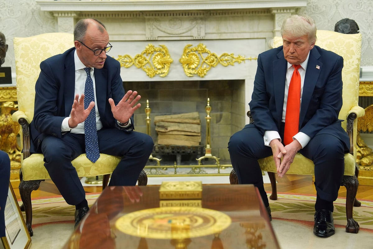 Trump and Merz Share Friendly Words During White House Meeting