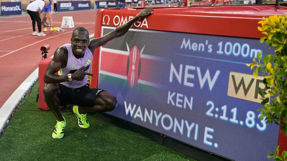 Emmanuel Wanyonyi breaks 26-year-old 1,000m world record in Monaco, says he is happy