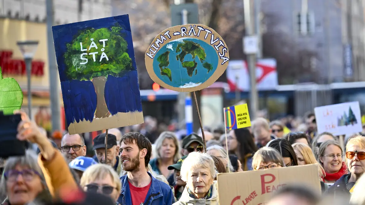 Elderly at the forefront of climate march in Stockholm