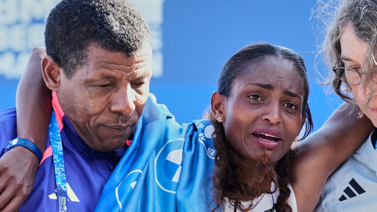 Berlin Marathon winner Tigst Assefa ran final stretch with torn Achilles tendon