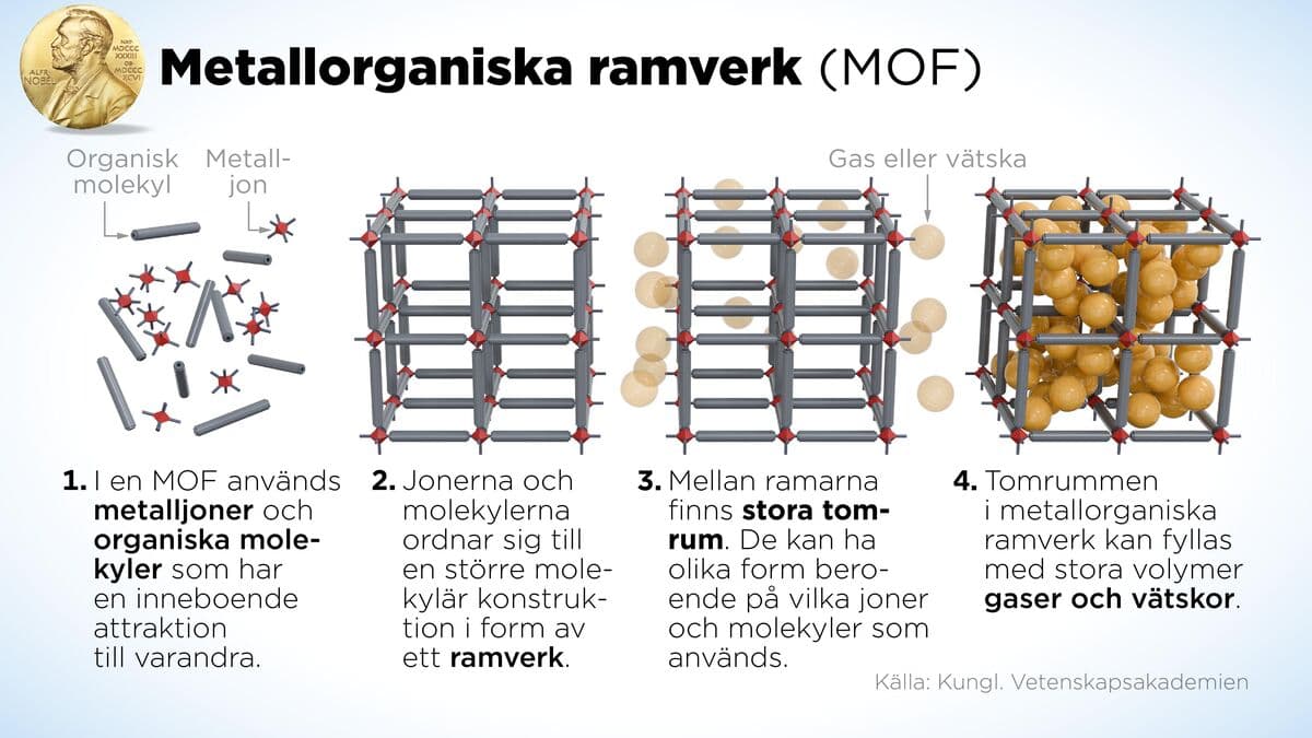 Trio Wins Nobel Prize in Chemistry for Innovative MOF Materials