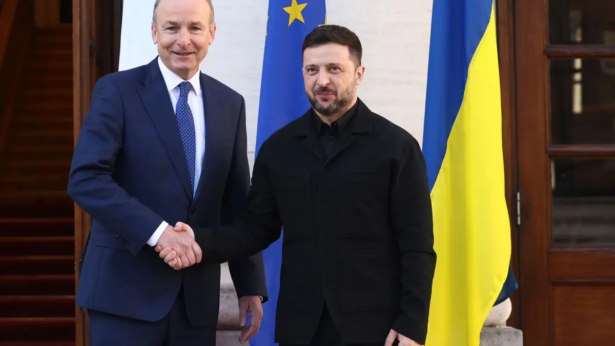 Zelensky Attends as Ireland Takes Over EU Council Presidency, Talks Focus on Ukraine and Russia Pressure