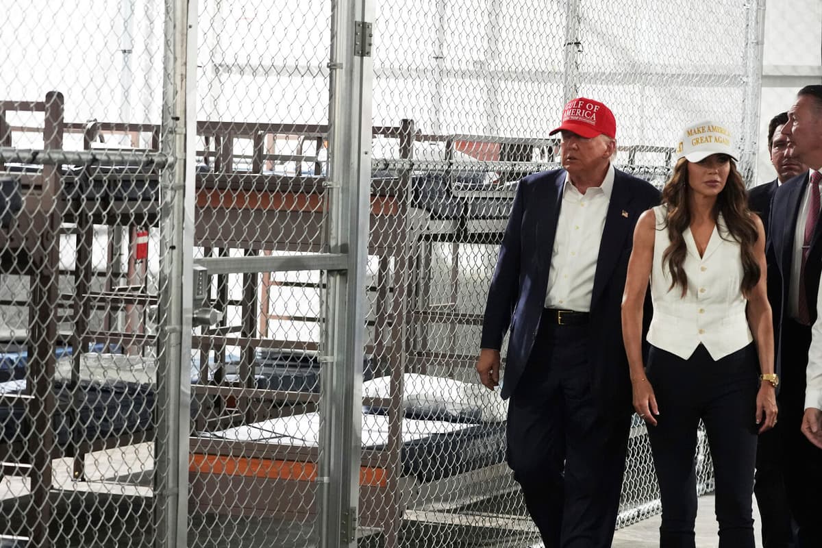 Trump Visits Controversial Florida Migrant Detention Center