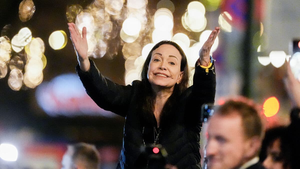 Video shows Machado's escape from Venezuela, wet and cold