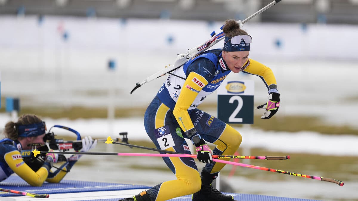 Hanna Öberg on the podium for third day in a row at Biathlon World Cup final in Holmenkollen