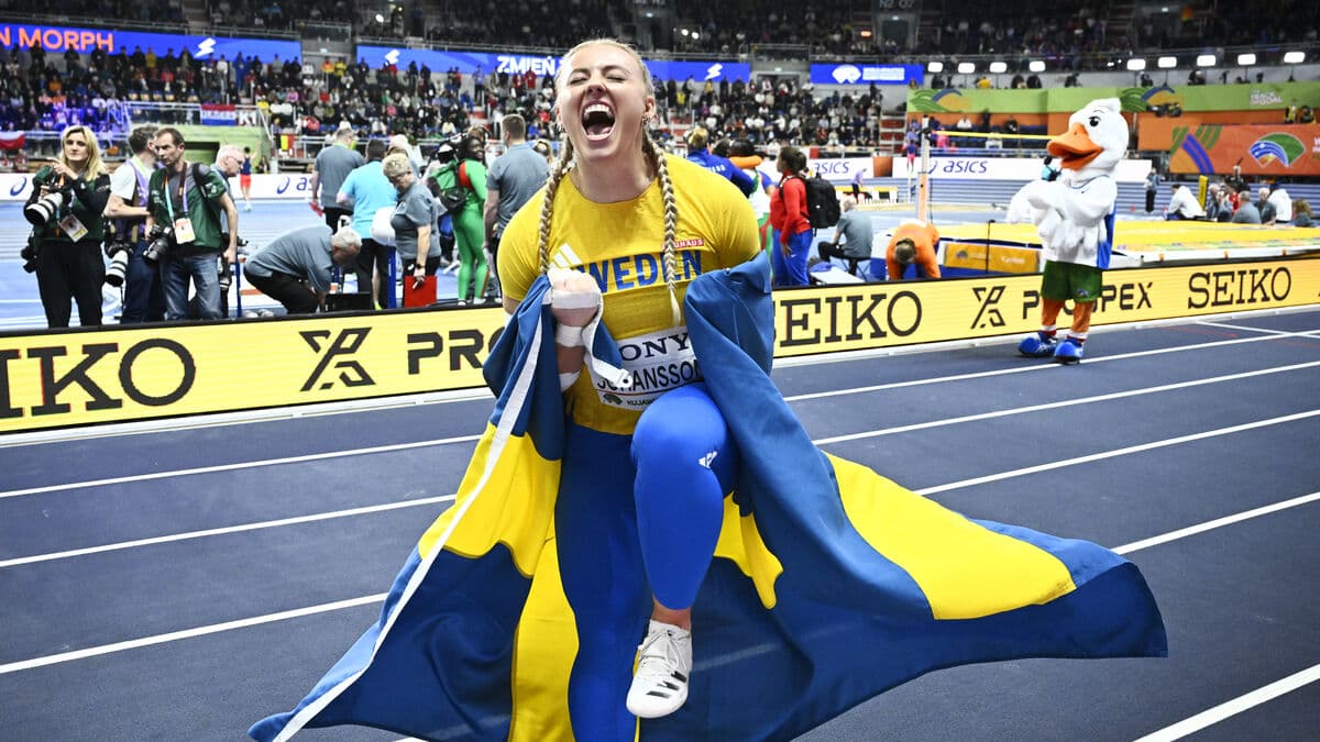 Historic bronze medal success for Axelina Johansson at World Indoor Championships with Swedish record 19.75 meters