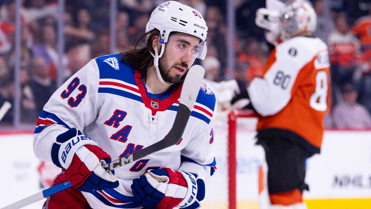 Two goals for Zibanejad as Rangers beat Philadelphia 6-2