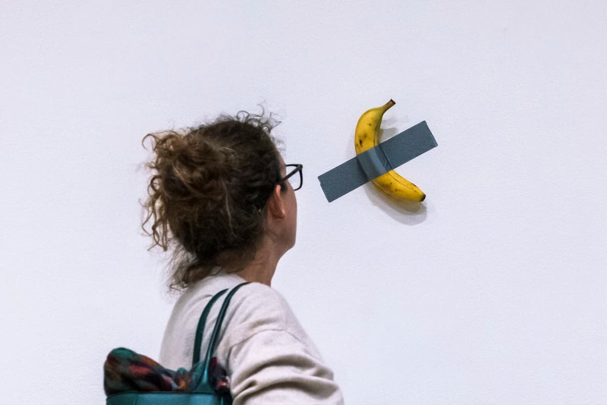 Banana Artwork "Comedian" Eaten Again at French Museum