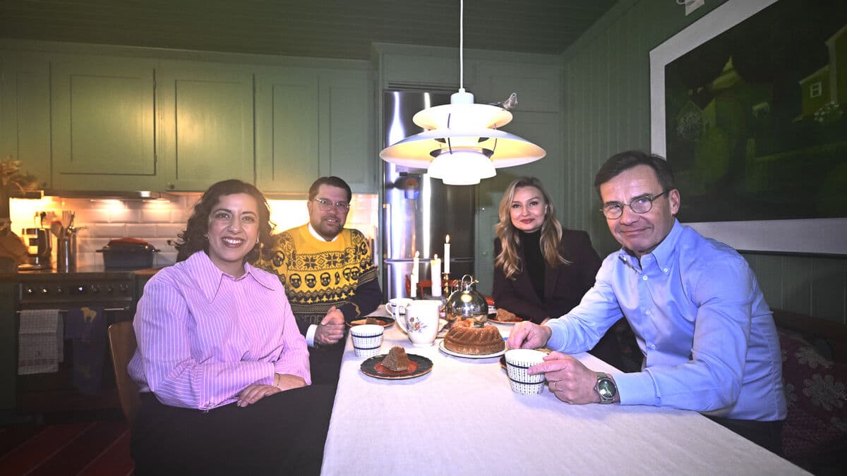 Cozy at Kristersson's house – after the autumn's chaos