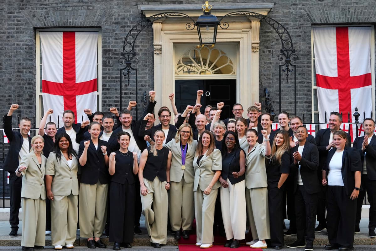 England's European Championship Heroes Visit Downing Street