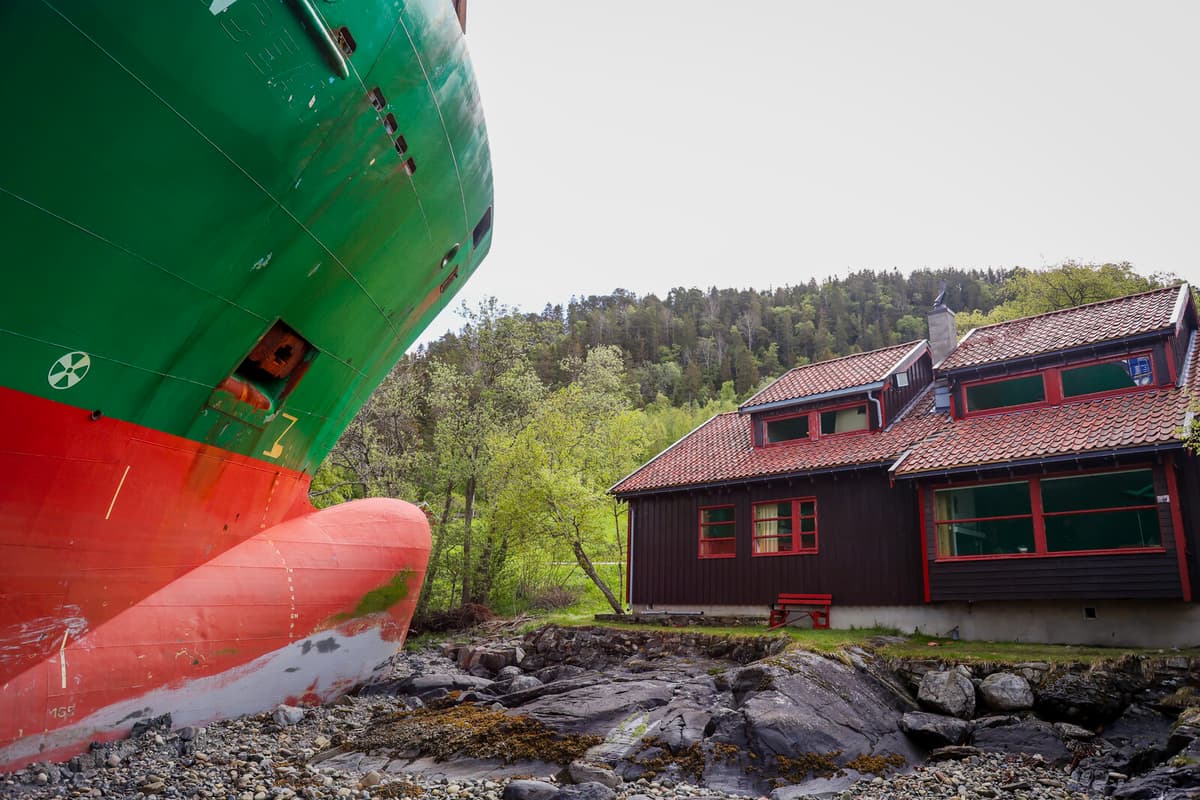 Cargo Ship Runs Aground Near Trondheim; Captain Suspected Asleep