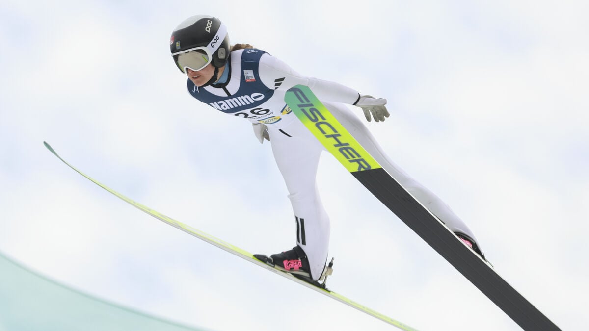 The turnaround: The Swede gets to jump on her favorite hill