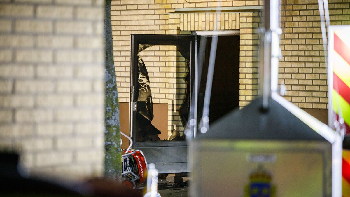 Explosion in Jönköping – stairwell filled with smoke
