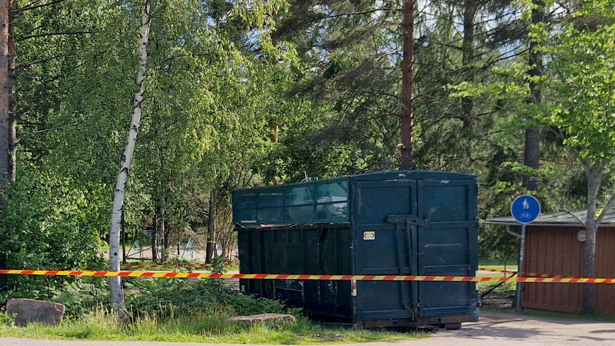 Boy dead after becoming trapped in container in Sandviken