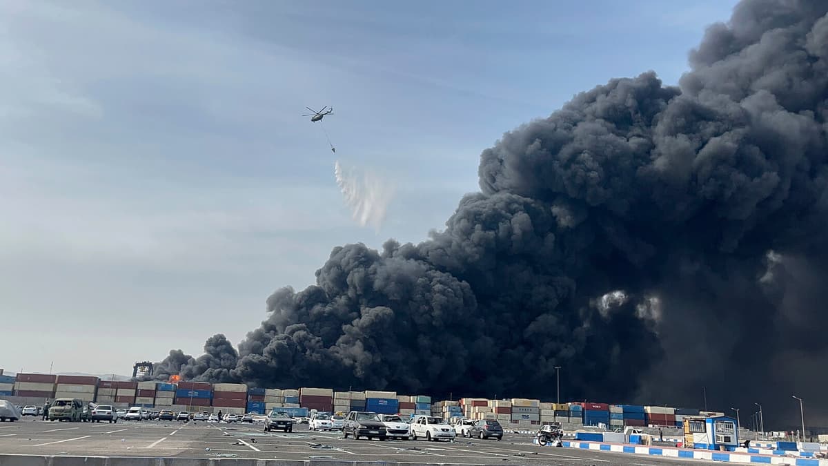 Fire Intensifies After Massive Explosion in Bandar Abbas, Iran