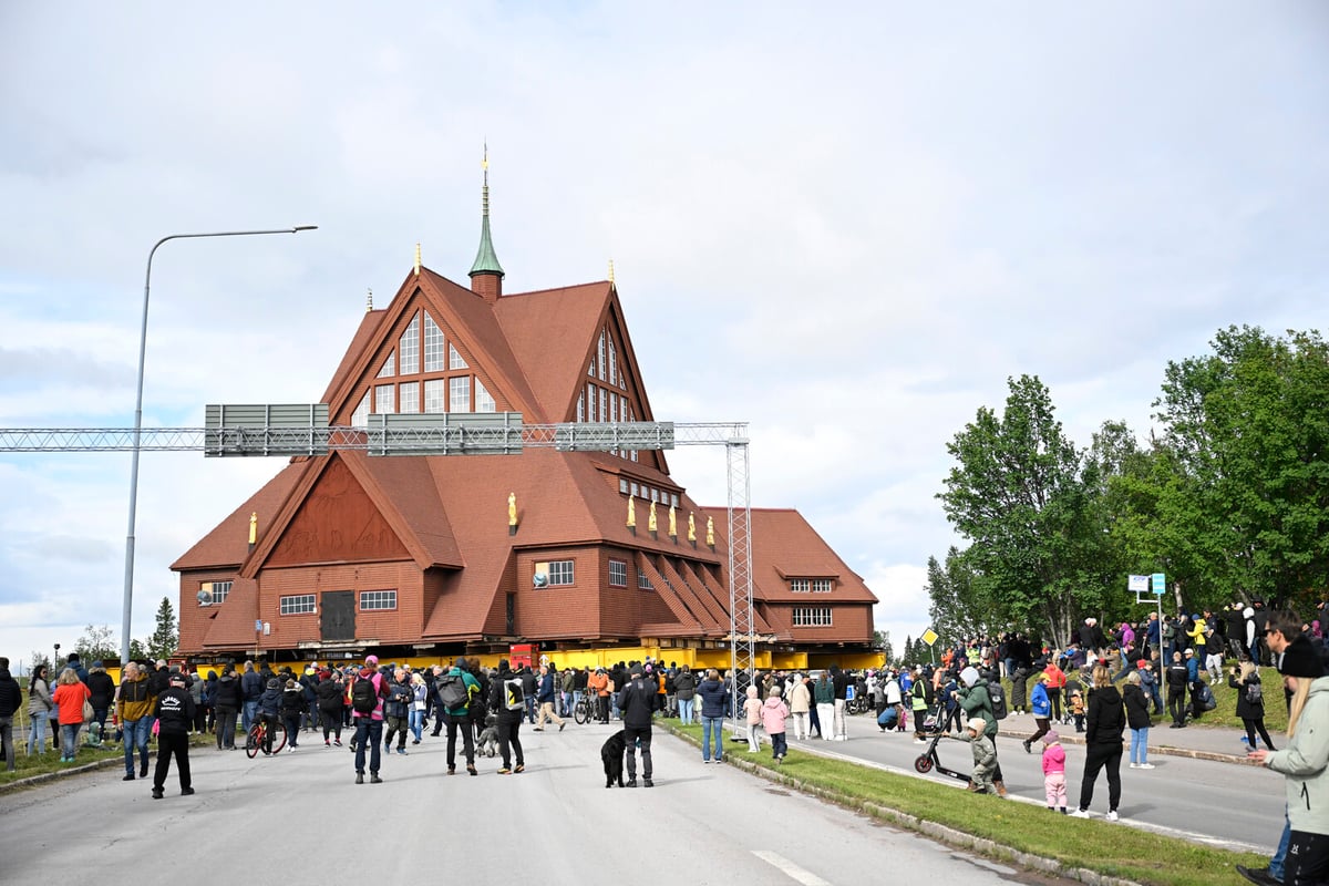 Kiruna Church Completes First Stage of Historic Move to New City Center