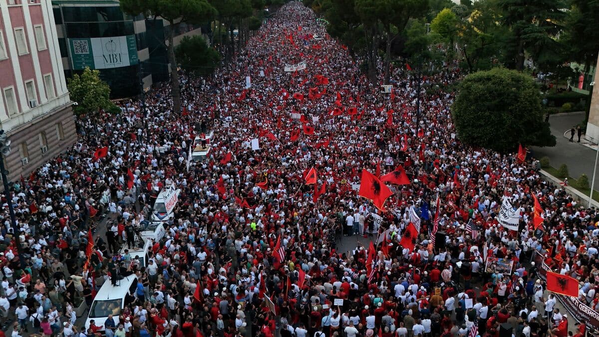 Thousands protest Kushner hotel in Tirana over perceived corruption