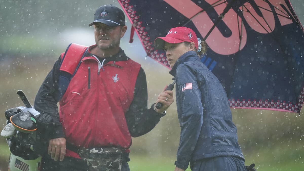 Heavy rain threatens Solheim Cup singles finale at Bernardus Golf