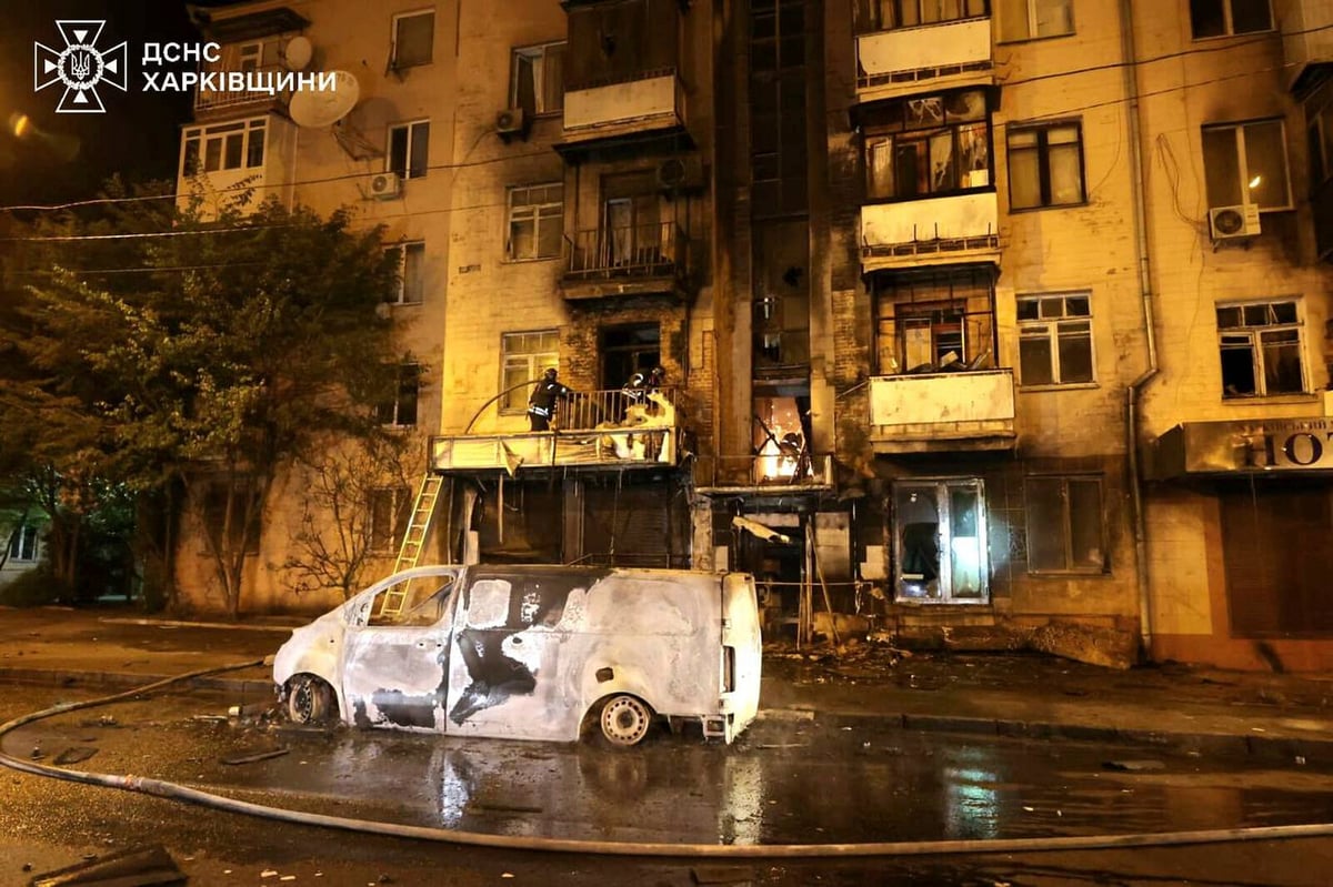 Dozens Injured in Russian Drone Attacks on Kharkiv