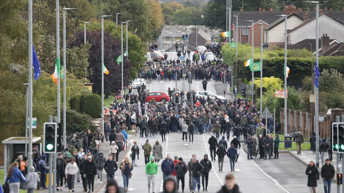 Standoff in Northern Ireland protest march as Orange Order procession halted in Portadown