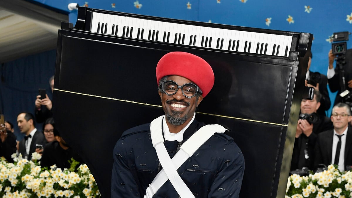André 3000 Wears Piano at Met Gala to Promote New Album