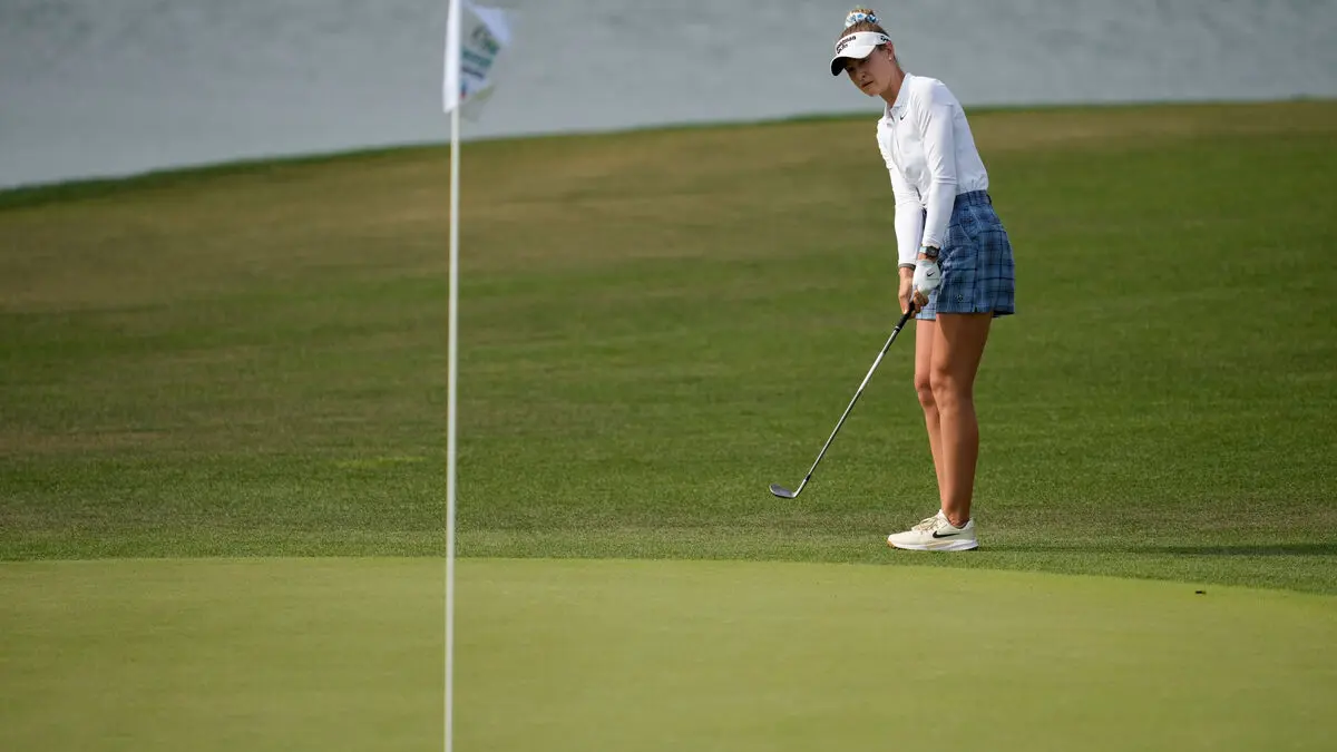 Korda has a five-stroke lead at the Chevron Championship, the first major of the year