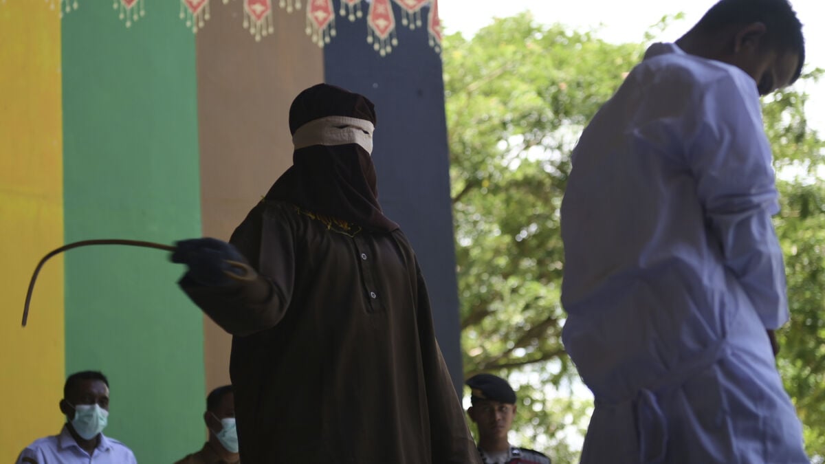 Had sex and drank - whipped hundreds of times in Aceh under Sharia law