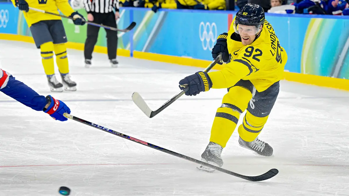 Landeskog criticizes three-on-three overtime format as scary after Sweden's Olympic elimination