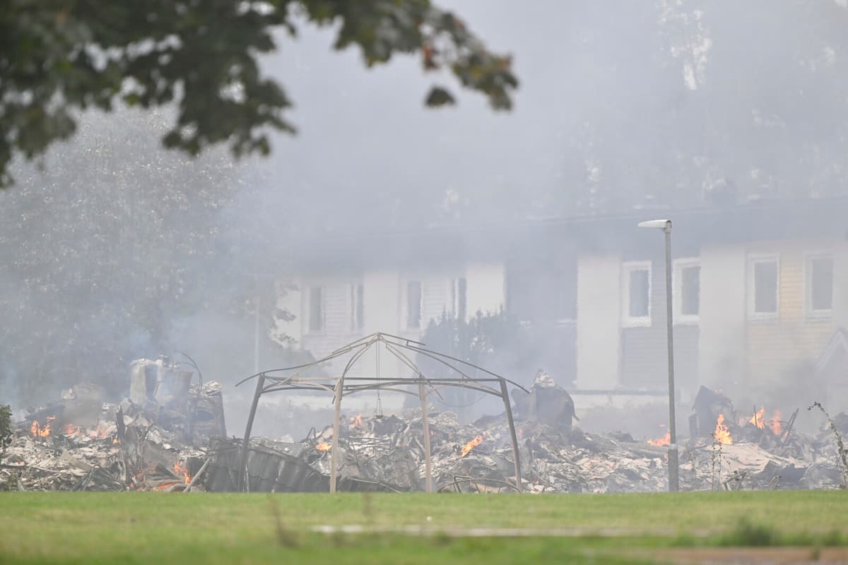 Major Fire in Upplands Bro Leaves Dozens Homeless