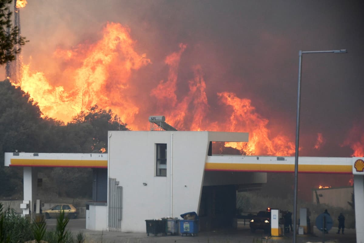Heat Waves and Fires Ravage Southern Europe