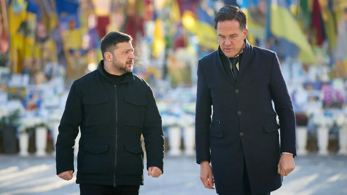 Rutte in Kyiv says Russia is not serious about peace