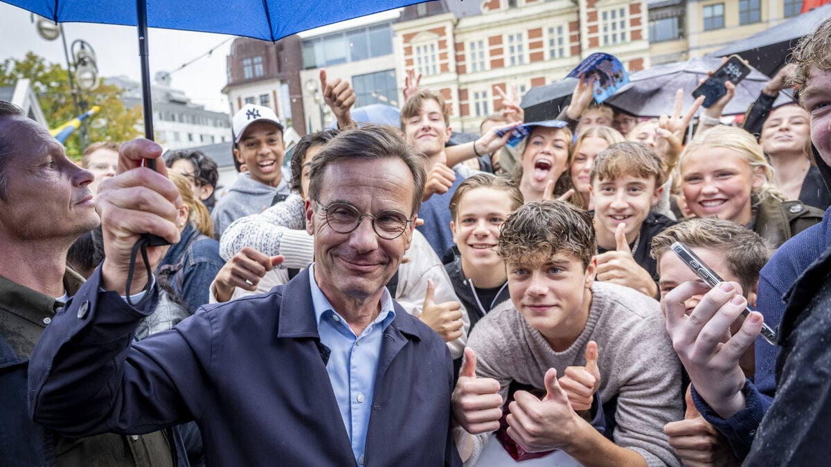 Kristersson says he believes he will remain prime minister after the election