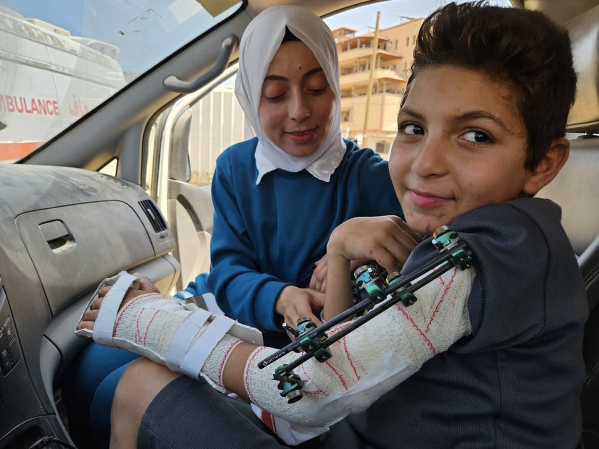 Gaza Survivor Adam al-Najjar and Mother Receive Care in Italy