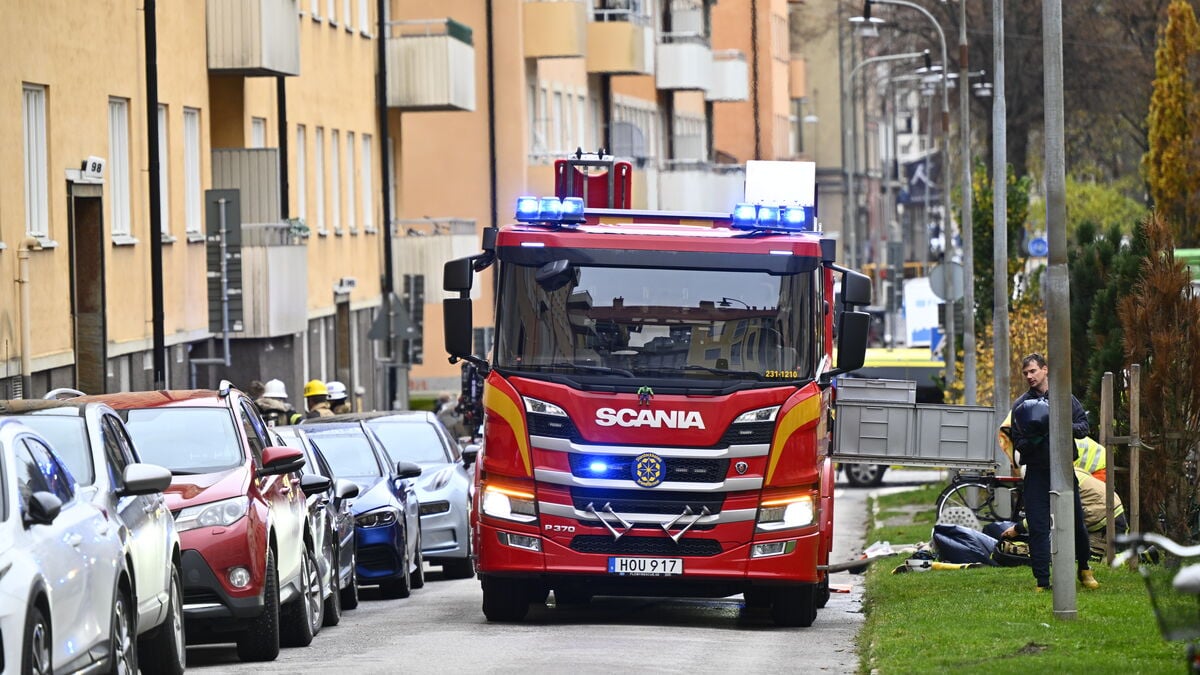 Fire in Stockholm – two taken to hospital