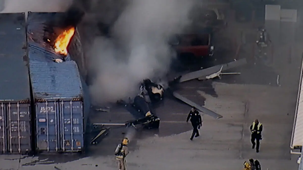 At least 3 dead in helicopter crash in Los Angeles parking lot