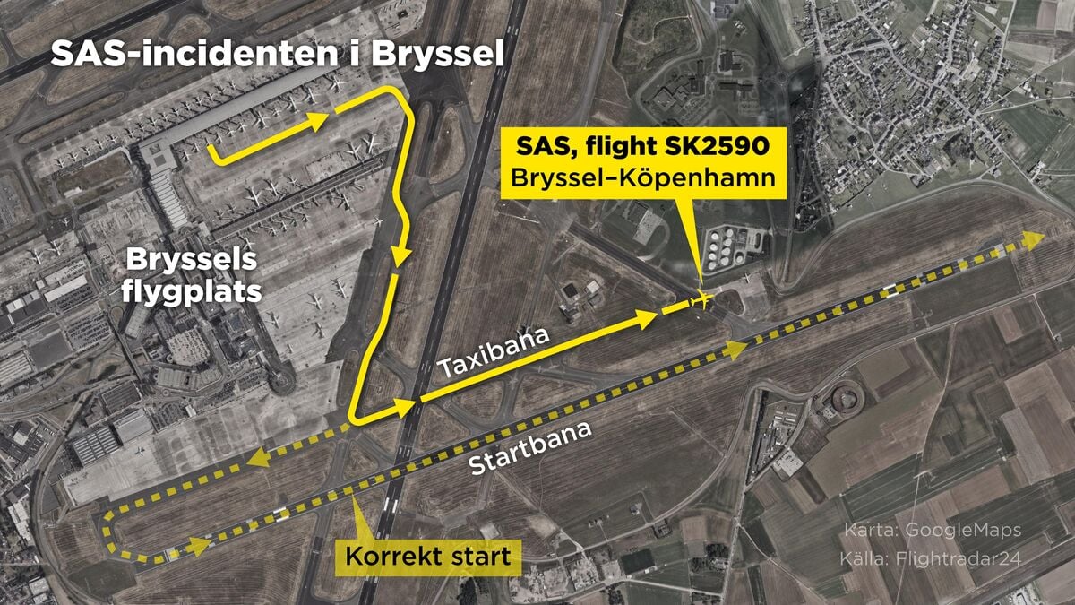 SAS plane nearly takes off from wrong runway in life-threatening incident