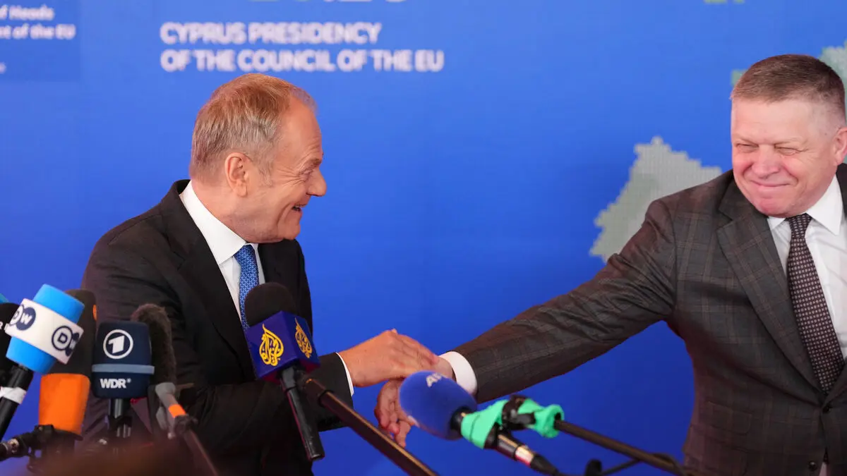 Tusk: No Russians in the room as Hungary's Orbán is not attending EU summit in Cyprus