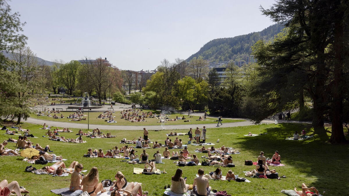 Bergen records warmest day of the year at 26.2 degrees
